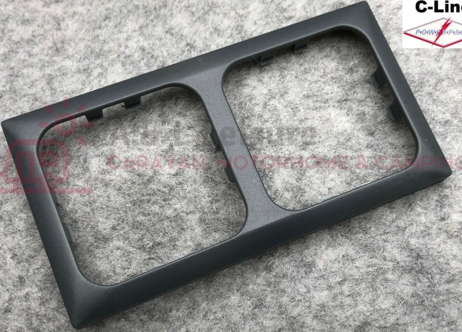 C-Line CT 2 Way Faceplate Surround Grey CBE Caravan Motorhome VW Campervan Boat