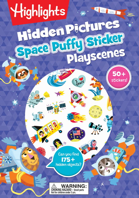 Space Hidden Pictures Puffy Sticker Playscenes - 9781644726778