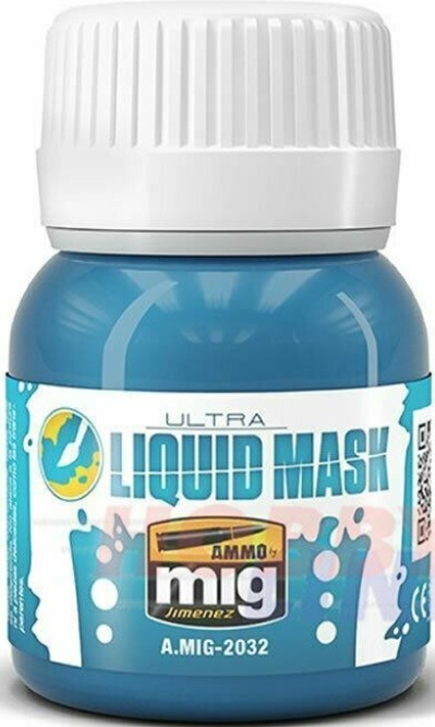ULTRA LIQUID MASK 40ml Blue versatile masking fluid  AMMO Mig Jimenez Mig2032