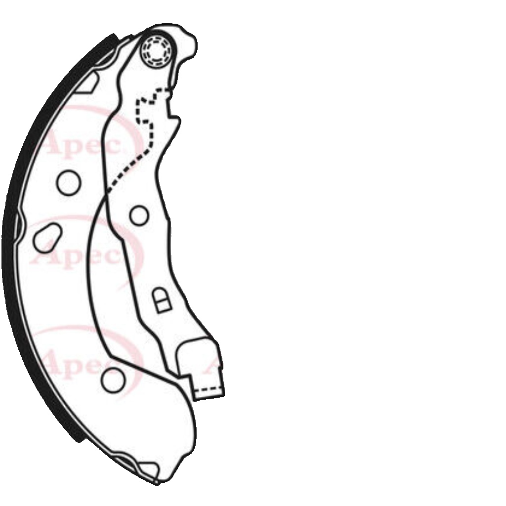 APEC REAR BRAKE SHOE SET FOR NISSAN RENAULT CLIO MICRA MICRA C+C MODUS  GRAND MO