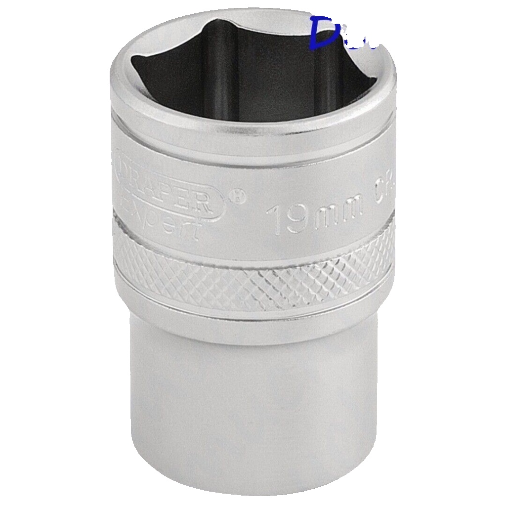 Draper 16609 6 Point Metric Socket 1/2"" Sq Dr 19mm