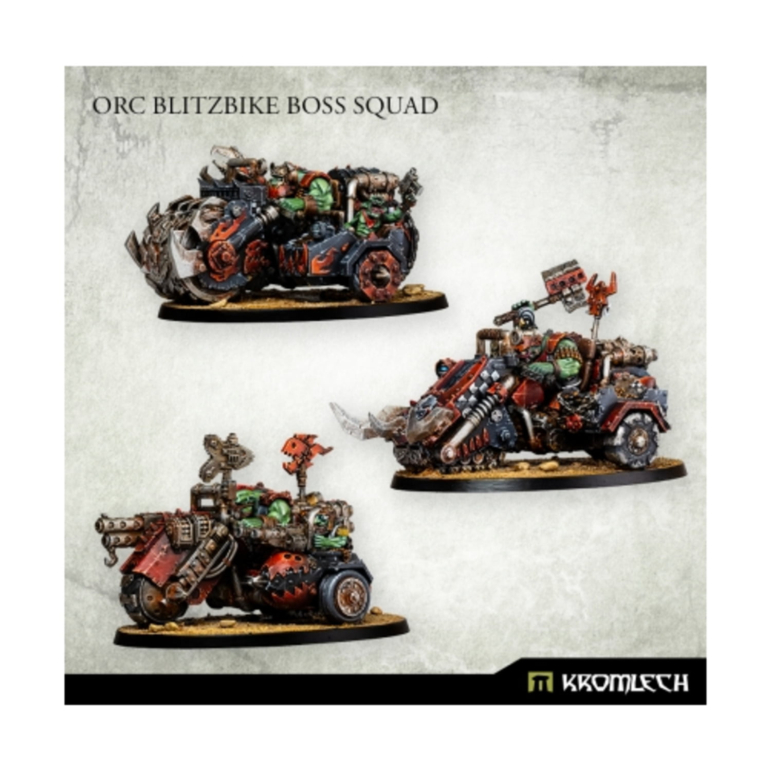 Kromlech Orc Blitzbike Boss Squad (3) KRM182