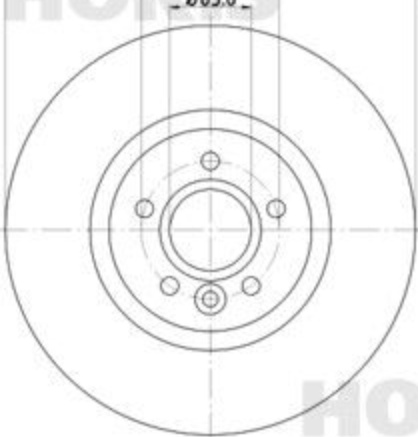 For Ford Volvo Brake Discs Pair Front Vented MDC2739 320 mm Diameter Mintex