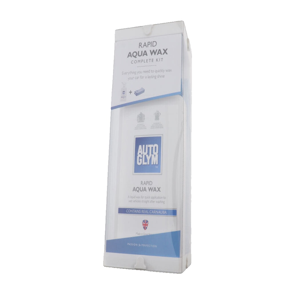 Autoglym Rapid Aqua Wax Car Kit for Paint, Rubber & Glass 500ml