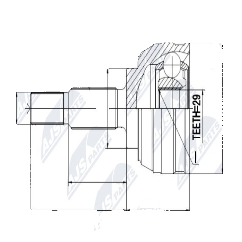 Joint Set, Drive Shaft/Outer Compatible With RENAULT CLIO III 1.4, 1.5 DCI 05-