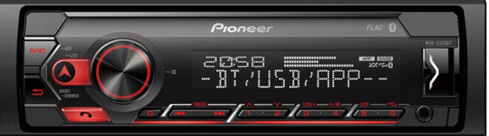 Pioneer Car Stereo FM Radio, Bluetooth Spotify USB AUX Android, Flac MVH-S320BT - Image 6