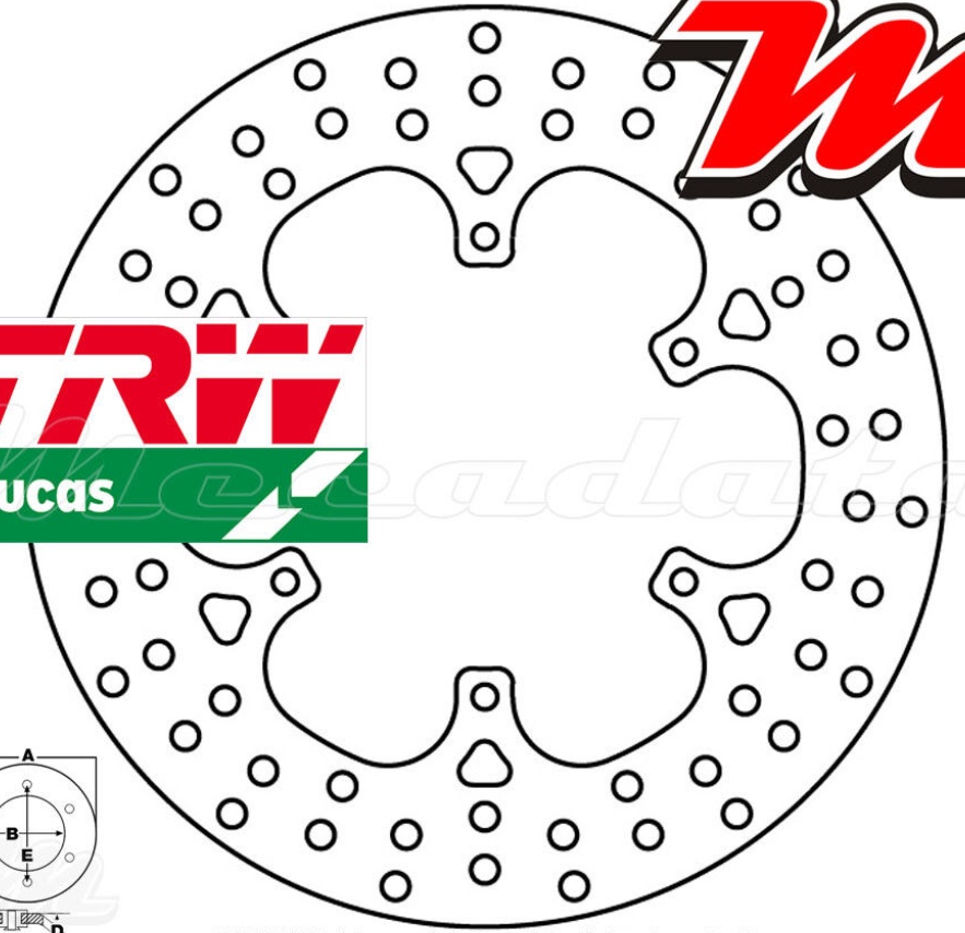 TRW MST 394 Brake Disc For Motorcycle Spare Parts Accessories Replacement Parts