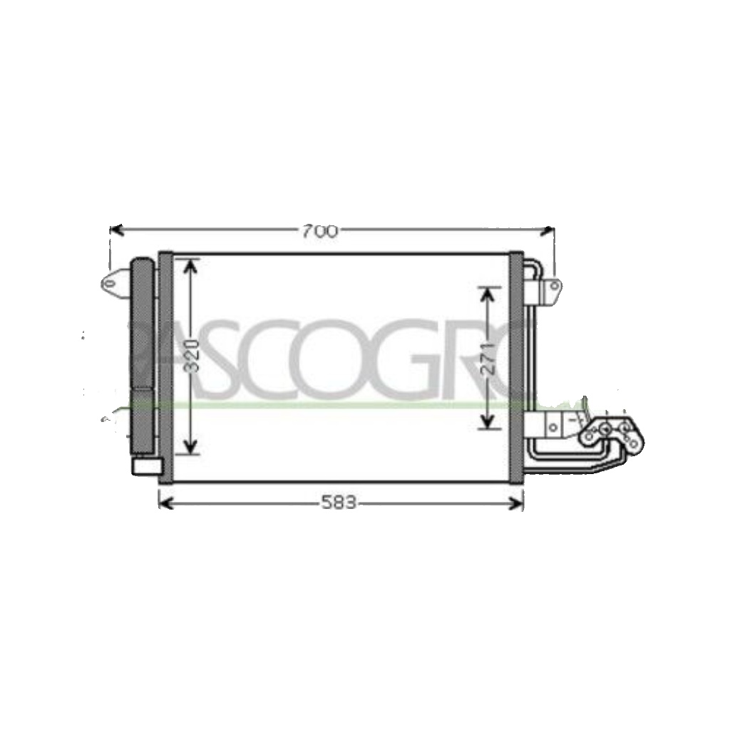 SEAT LEON 01/05/2005-01/12/2012 Condenser Petrol & Diesel Models