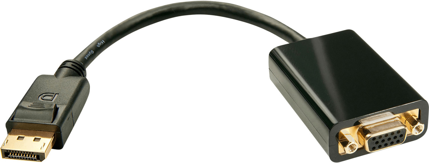 Lindy DisplayPort 1.2 to VGA Active Converter - Black