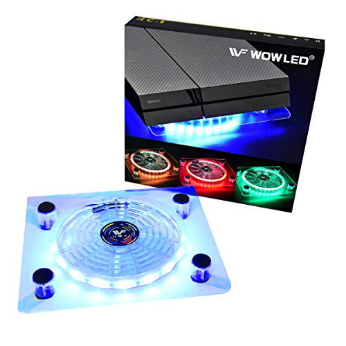 USB RGB LED Design Cooler Cooling Fan Pad Stand for PS4 Playstation Laptop