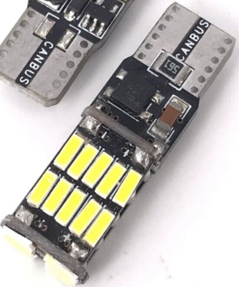 5x T10 LED WHITE SIDE LIGHT BULBS W5W 501 CANBUS NO ERROR FREE XENON UK