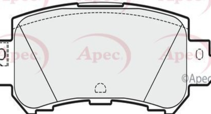 Brake Pad Set For Disc Rear Akebono System Fits Mazda CX-3 CX-5 APEC PAD1916