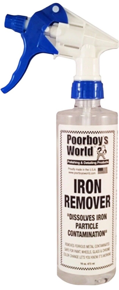 Poorboys Iron Remover For Painted Surfaces Wheels Plastic & Chrome 473mL