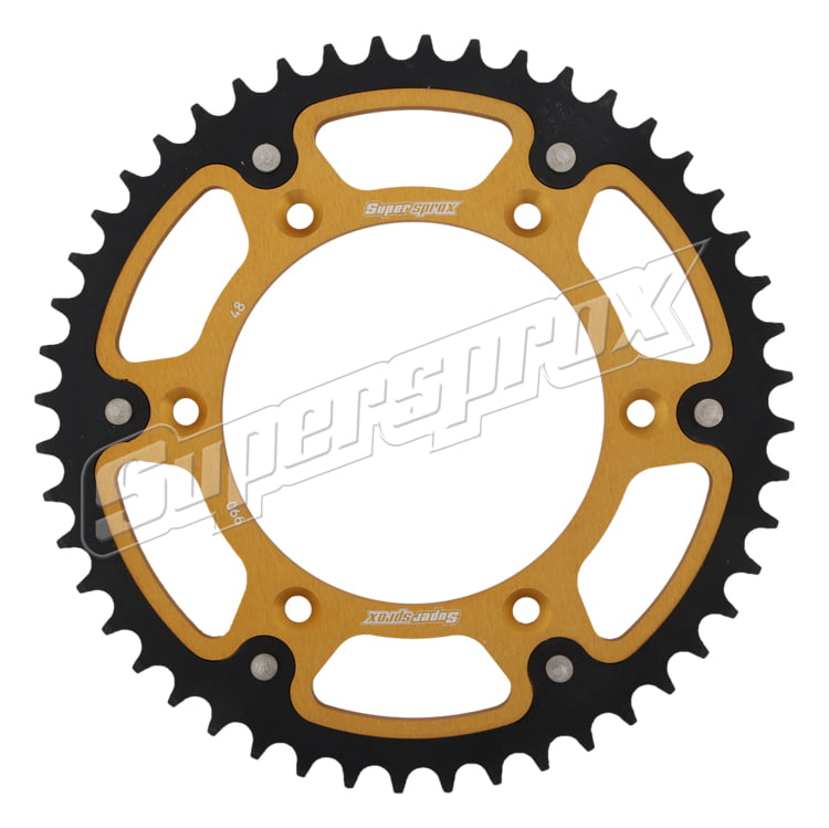 Supersprox Stealth Rear Sprocket 48T Gold KTM GasGas Husqvarna Off-Road MX Bike