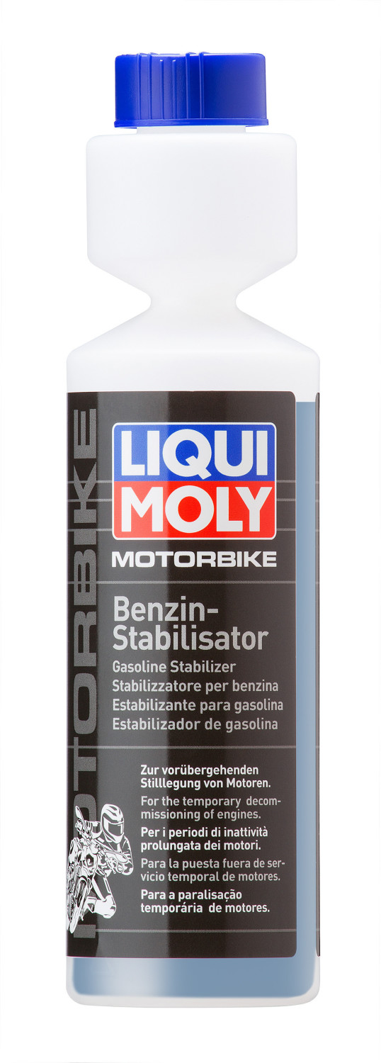 LIQUI MOLY BIKE FUEL STABILIZER PETROL ADDITIVE TREAT 50L FUEL 1x 250ML 3041