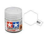 TAMIYA Acrylic Paint 10ml - X-21 Flat Base - Model Kit Paint Humbrol