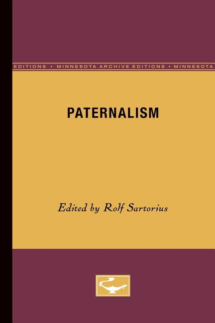 Paternalism Sartorius Paperback John Wiley & Sons 9780816611744