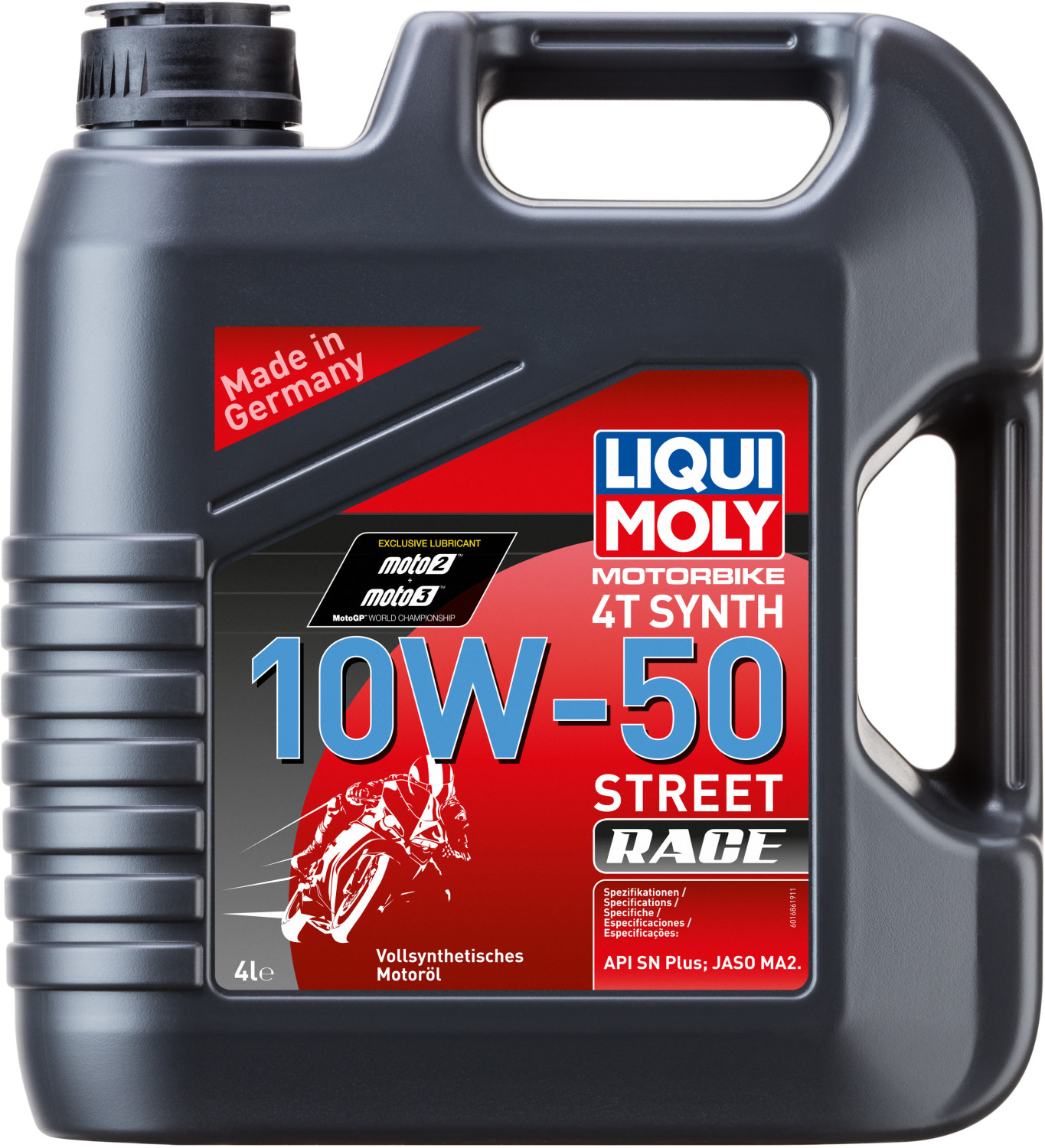 Liqui Moly Synthetic 4T 10W-50 Street Race Motor Oil 4L For Motorcycle