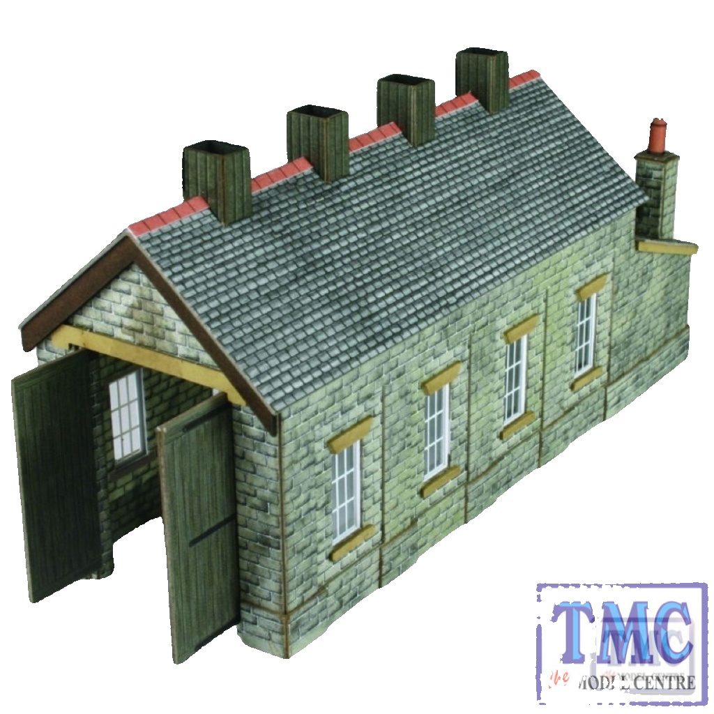 PN932 Metcalfe N Scale Stone Single Track Engine Shed