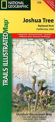 Joshua Tree National Park Map Trails illustrated national geographic