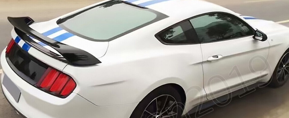 Carbon Look Rear Trunk Spoiler Wing For Ford Mustang GT350 GT350R Style 2015-22