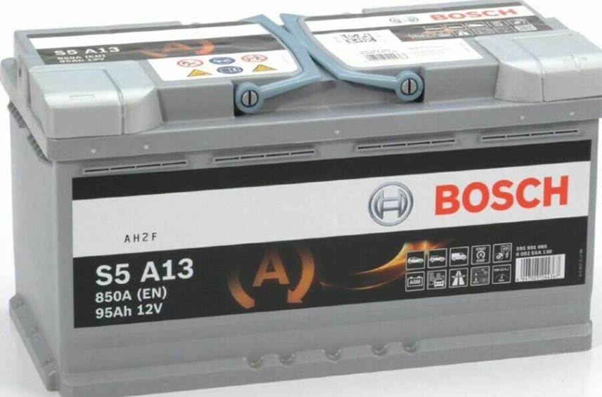 AGM Car Battery S5A13 Bosch 019 AGM 850A 95Ah 5Yr WTY 353x175x190 Start Stop