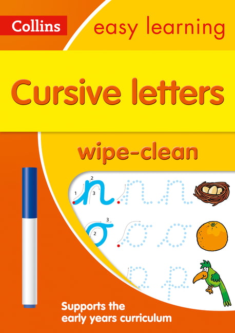 Cursive Letters Age 3-5 Wipe Clean Activity Book