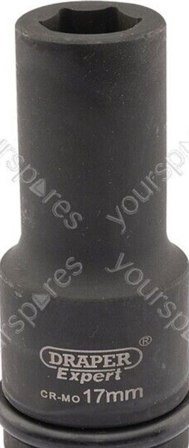 Draper 05049 Draper Hi-TORQ Deep Impact Socket 3/4"" Sq Dr 17mm