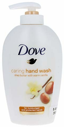 Dove Unisex White Moisturising 'Hand Wash', Pampering Care, Vanilla, 6X250ml In
