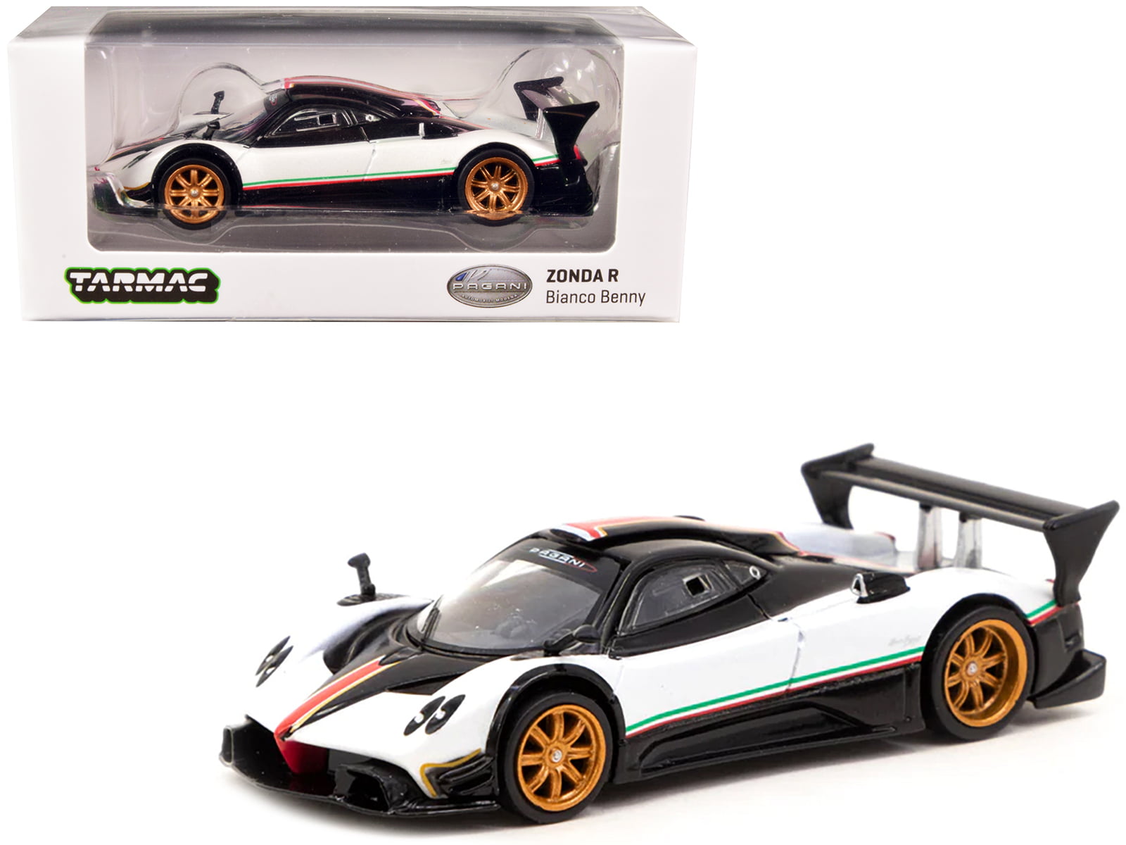 Tarmac Works 1/64 Pagani Zonda R Bianco Benny T64G-TL015-WH