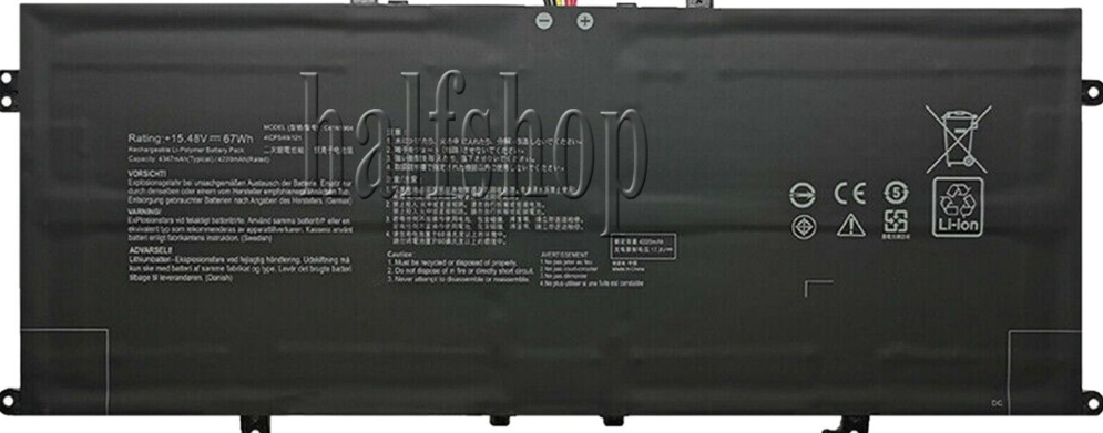 for Asus C41N1904 Battery UX363J UX363E UX325J Zenbook 15.48V 67Wh