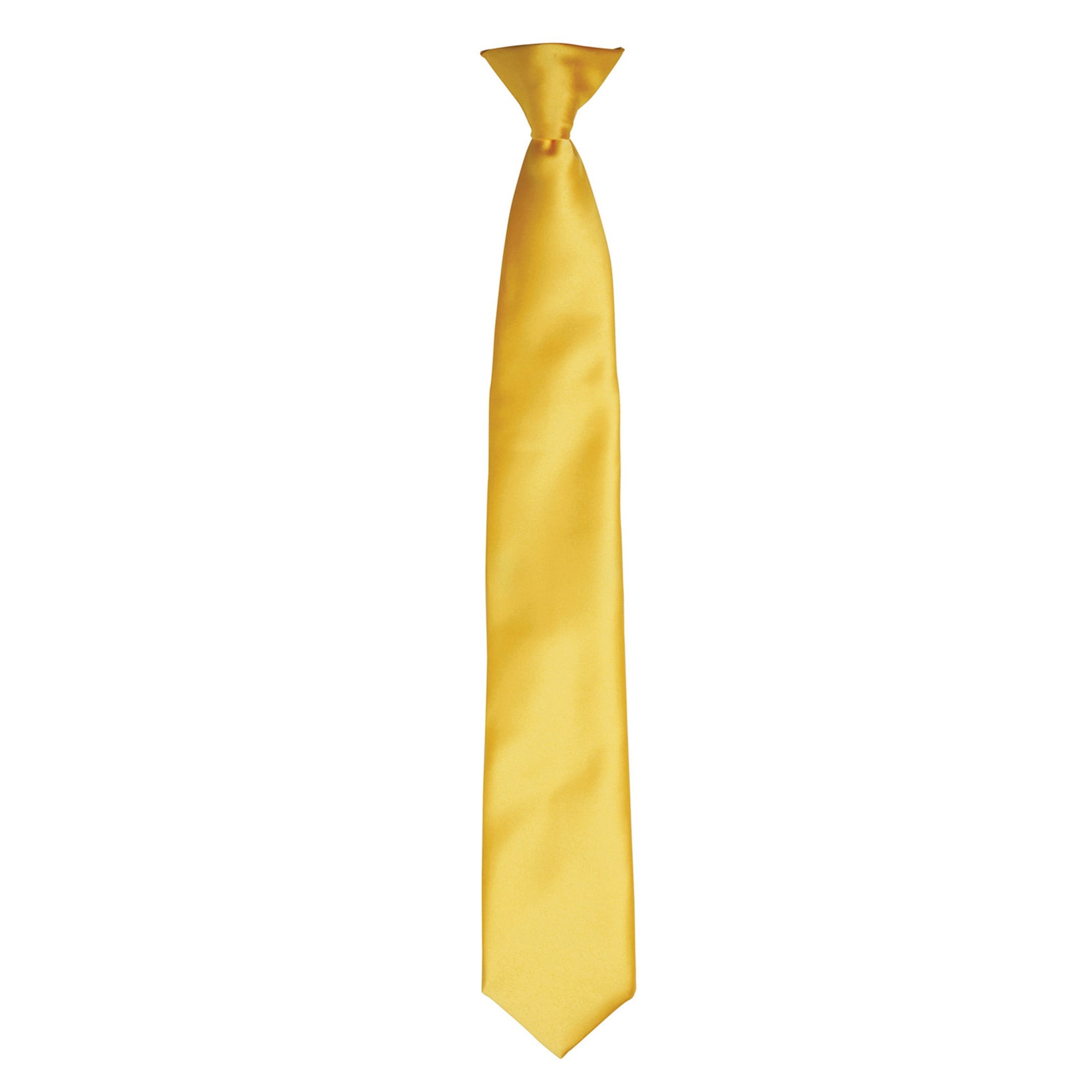 Premier (One Size, Sunflower) Colours Mens Satin Clip Tie Multicoloured