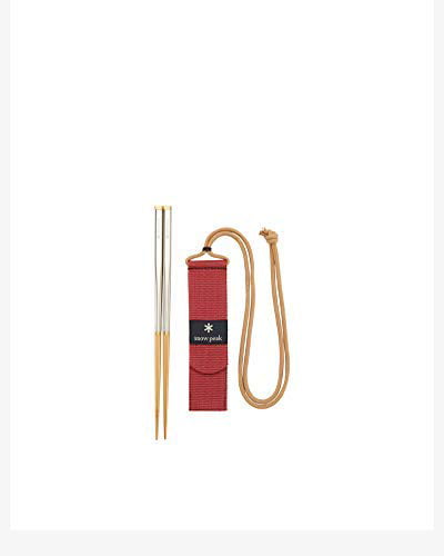 Snow Peak SCT-110 Chopstick ""Japanese Weapon"" Medium 205mm Stainless/Bamboo