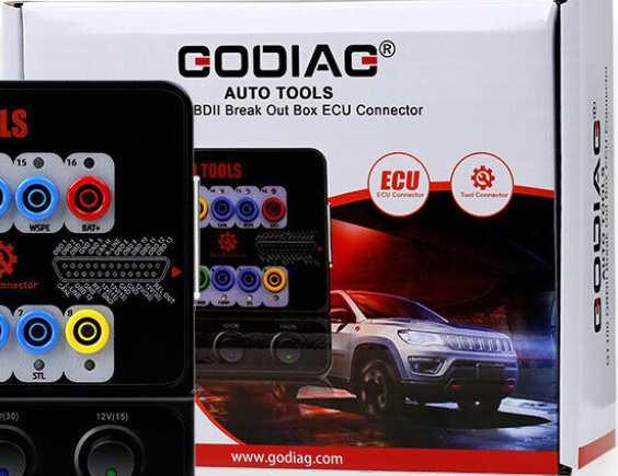 GODIAG GT100 AUTO TOOLS OBDII Protocol Detector Break Out Box E.CU Connector