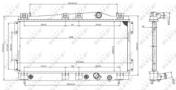 Nrf Kühler, Motorkühlung [Hersteller-Nr. 53065] für Audi - Bild 4