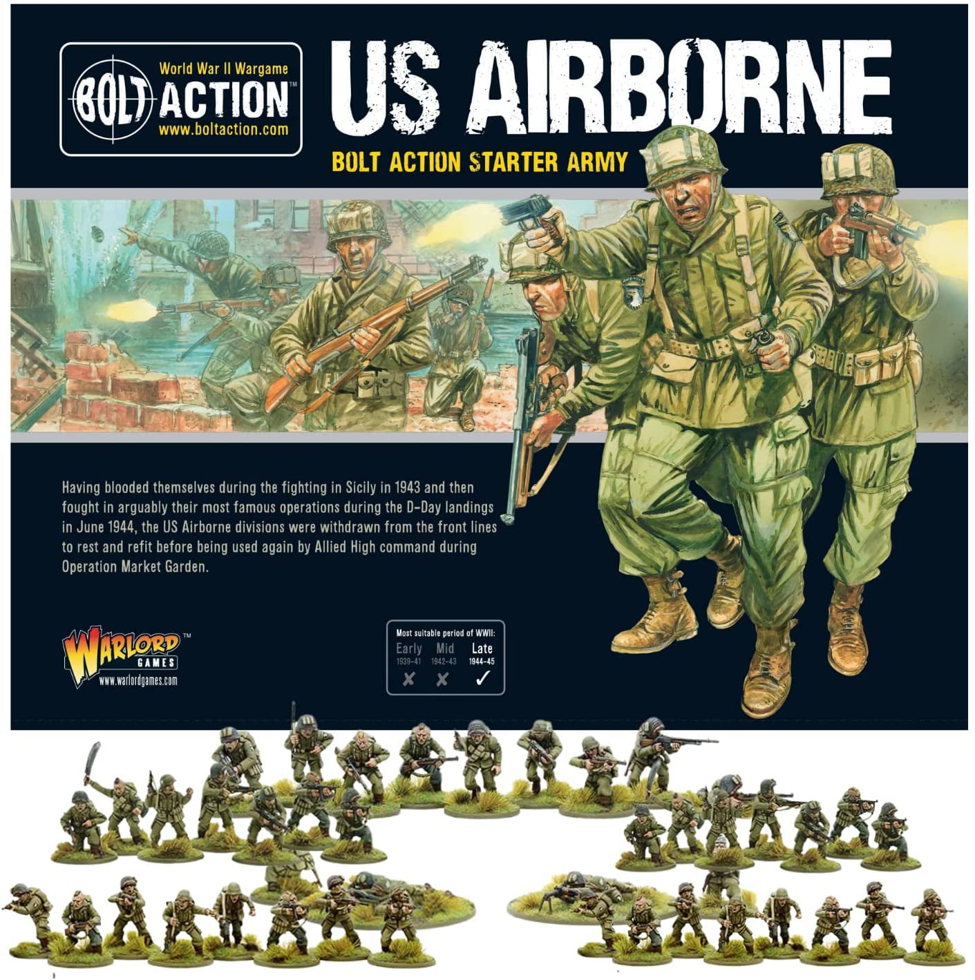 Bolt Action - US Airborne Starter Army - 28mm Scale - Warlord Games - MFN