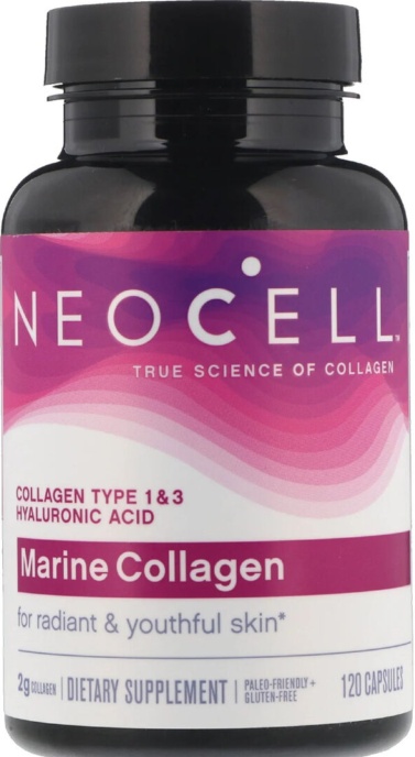 NEOCELL MARINE COLLAGEN PEPTIDES hyaluronic acid vitamin mineral blend 120 caps