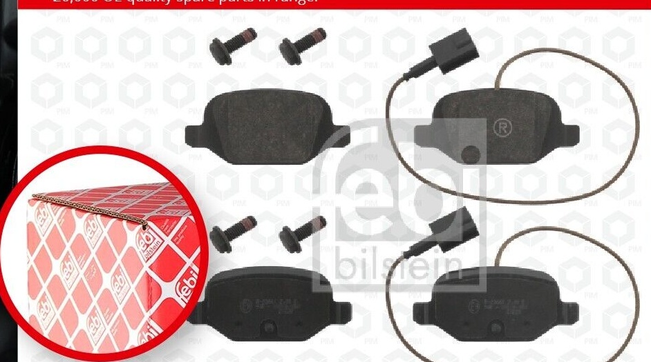 Rear FEBI GERMANY 16856 Brake Pad Set, disc brake for ABARTH,FIAT,LANCIA