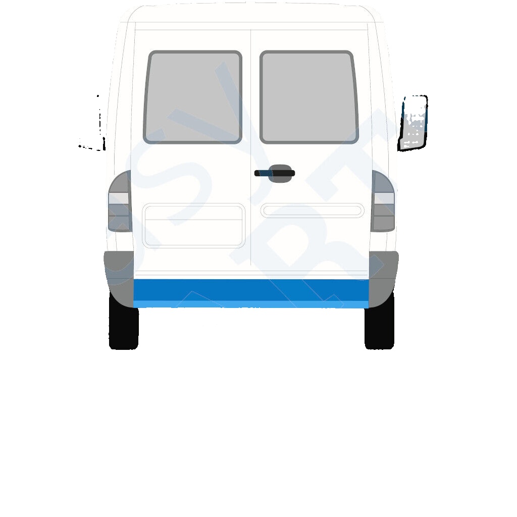MERCEDES SPRINTER 1995-2006 REAR BUMPER CENTRAL WITH FOOTREST