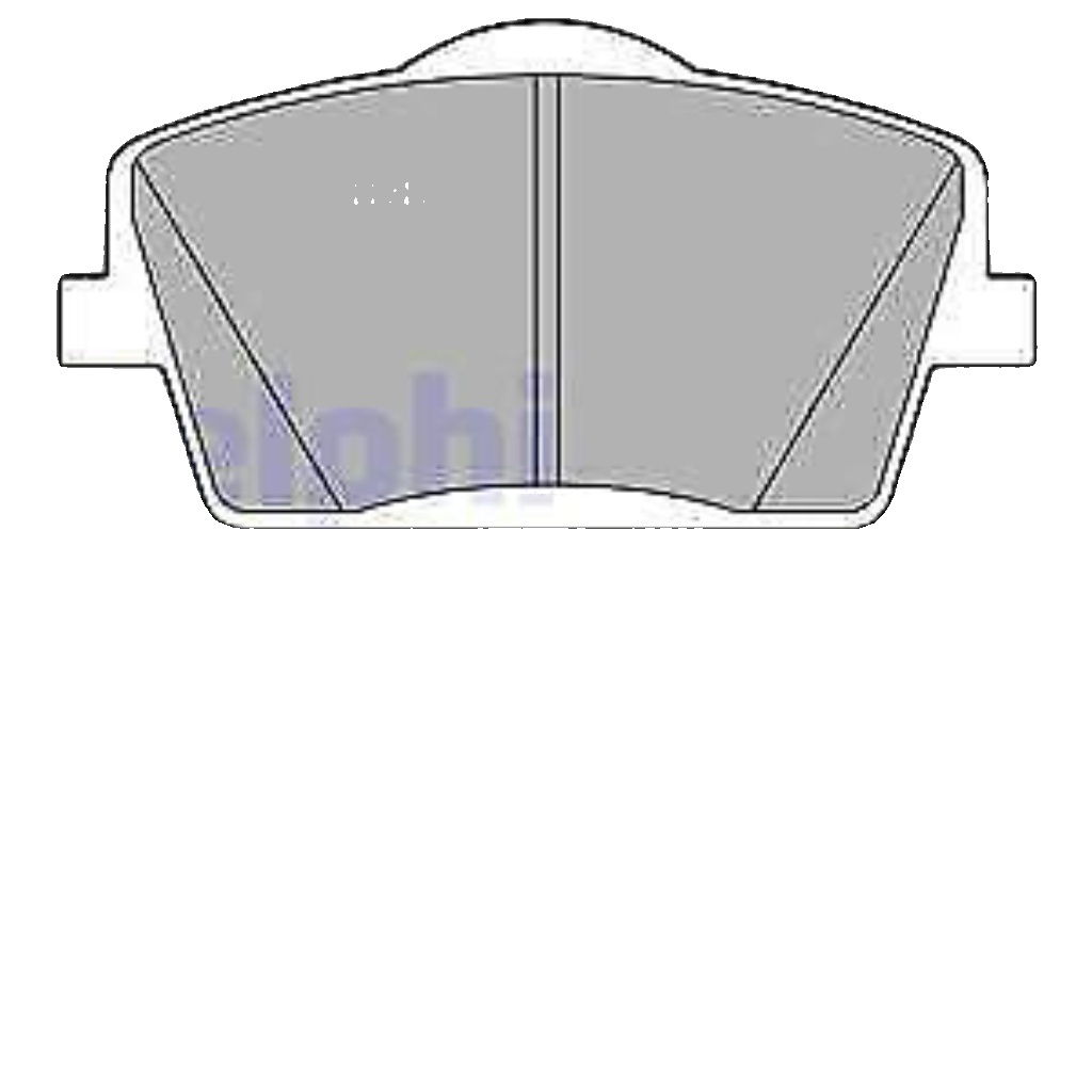 Brake pads Low-Metallic LP3435 DELPHI for ALFA ROMEO GIULIA STELVIO