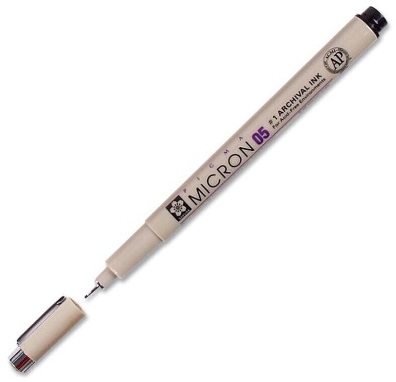 Pigma Micron Fineliners 05 Black 0.45Mm