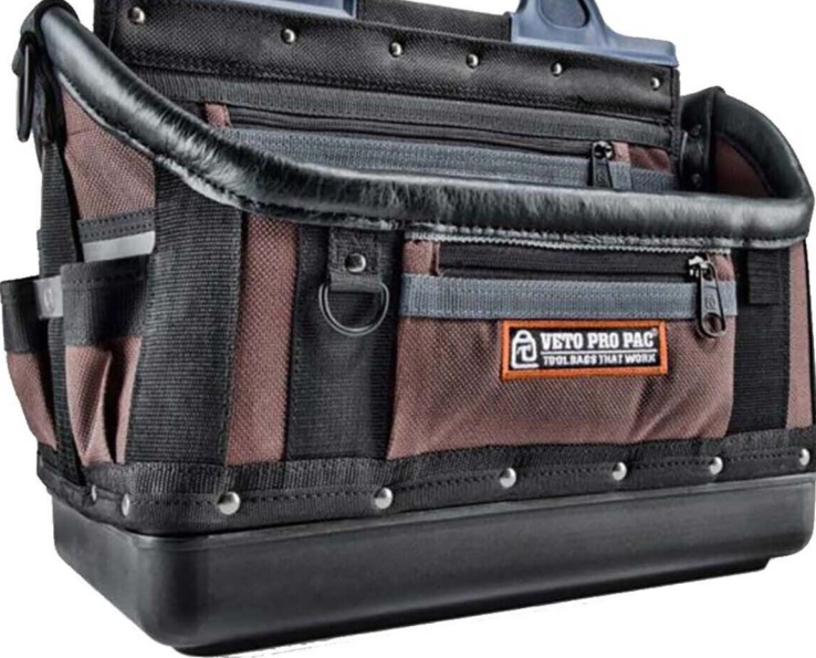 Veto Pro Pac OT-XL Contractor Heavy Duty Open Top OT XL Tool Case Bag 44 Pockets