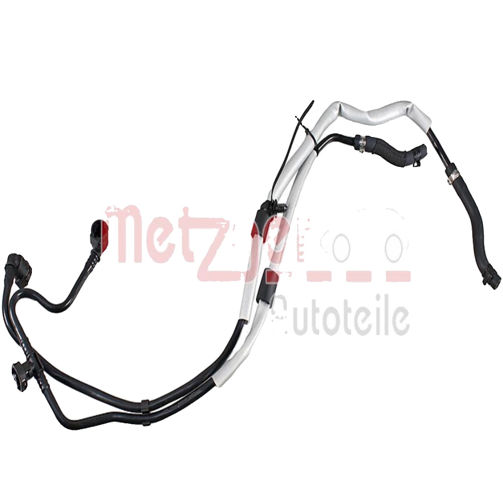 Cooling system pipe hose Plastic 4010498 METZGER for MERCEDES-BENZ E-CLASS