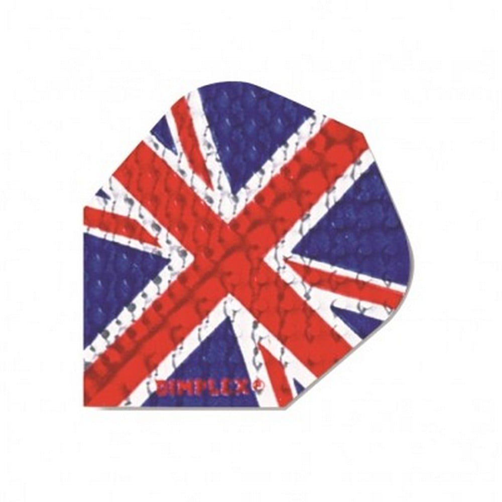 HARROWS - Union Jack Dart Flights - Dimplex Standard Shape - Red