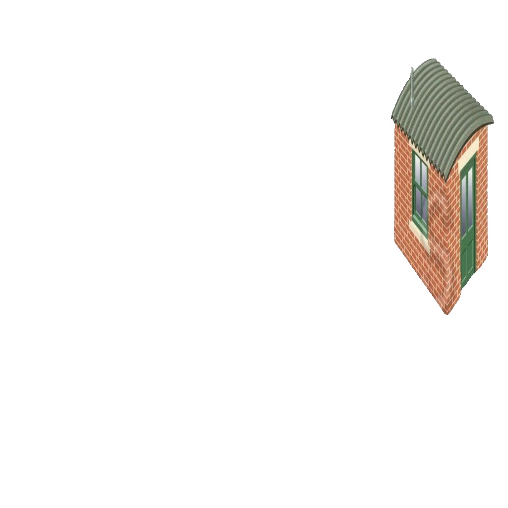 PECO NB-16 Station Platform Shelter with Timber and Brick Huts N Gauge