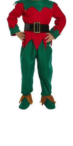 Child Elf Fancy Dress Outfit Fancy Dress Outfit Costume (7 - 9 Years)