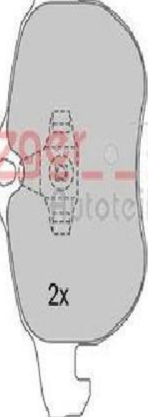 Original METZGER Brake Pad Set Disc Brake 1170100 for Cadillac Fiat Opel