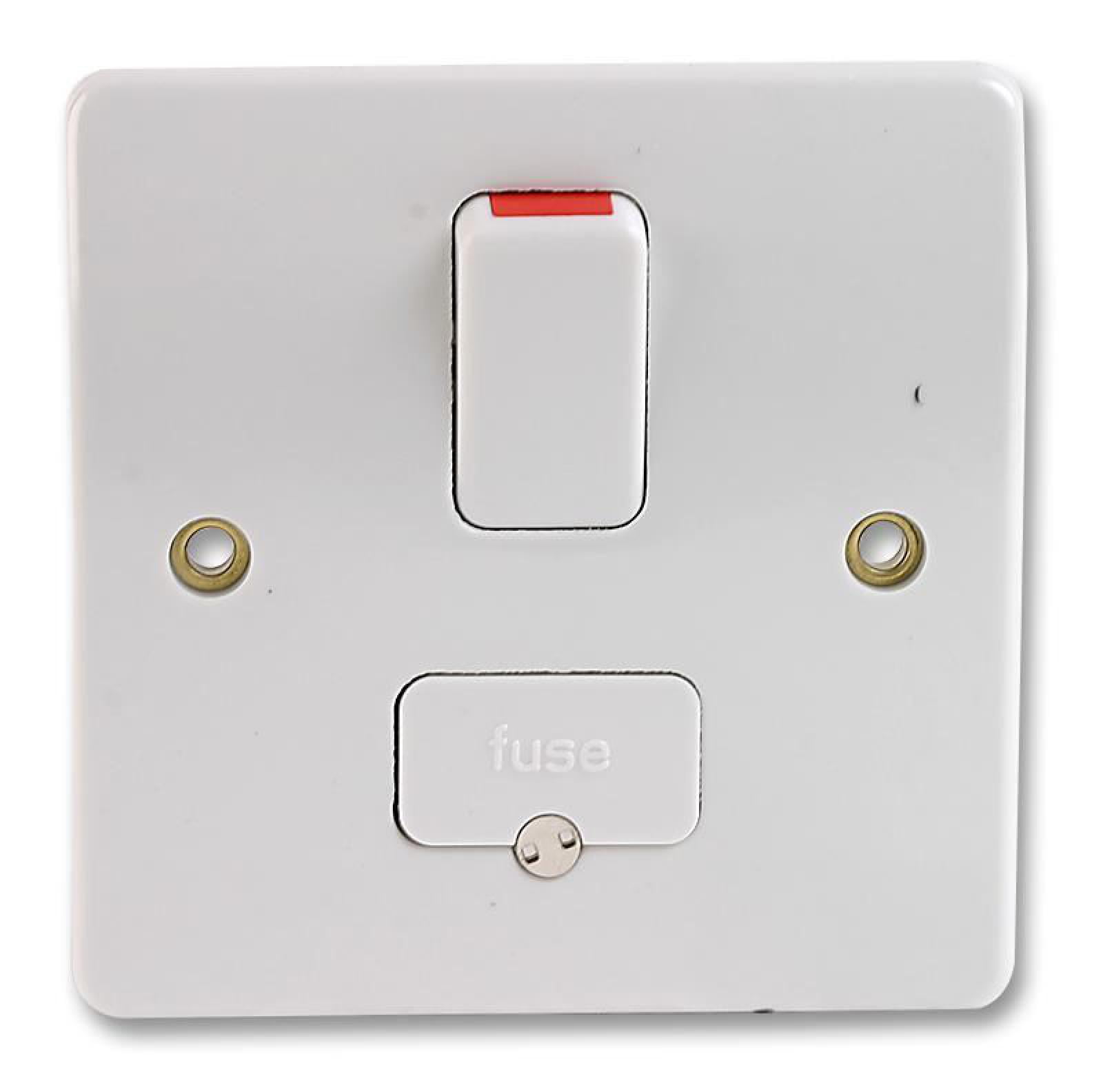 MK K1040WHI K1040 13 Amp DP Switched Fused Spur Connection Unit