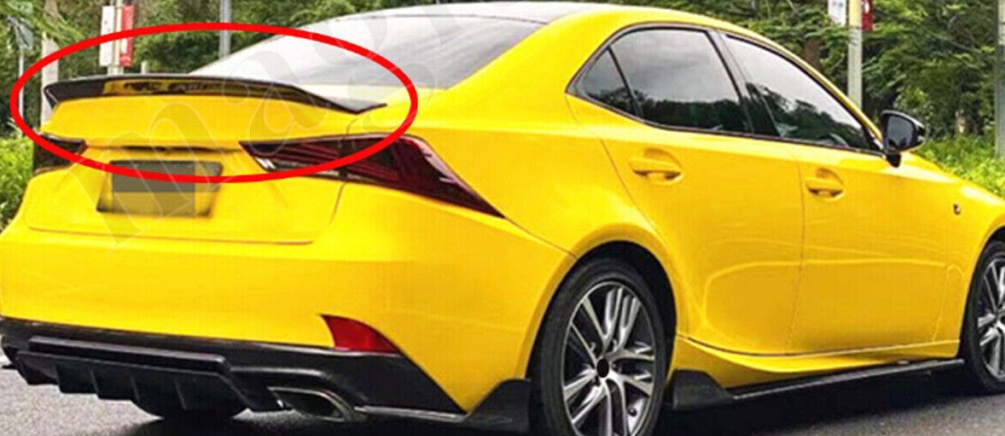 Carbon Look Rear Boot Lip Spoiler Wing For LEXUS IS200 IS250 IS350 IS300 14-2020