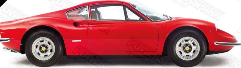Ferrari Dino HT Leads 8mm Performance Red Double Silicone for GT and GTS models
